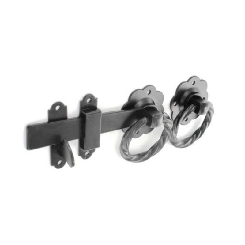 Securit Twisted Ring Gate Latch Black – 150mm