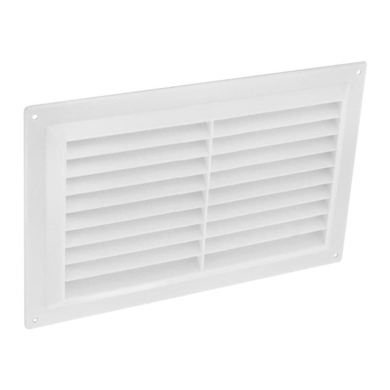 Securit White Plastic Louvre Vent – 9 x 6