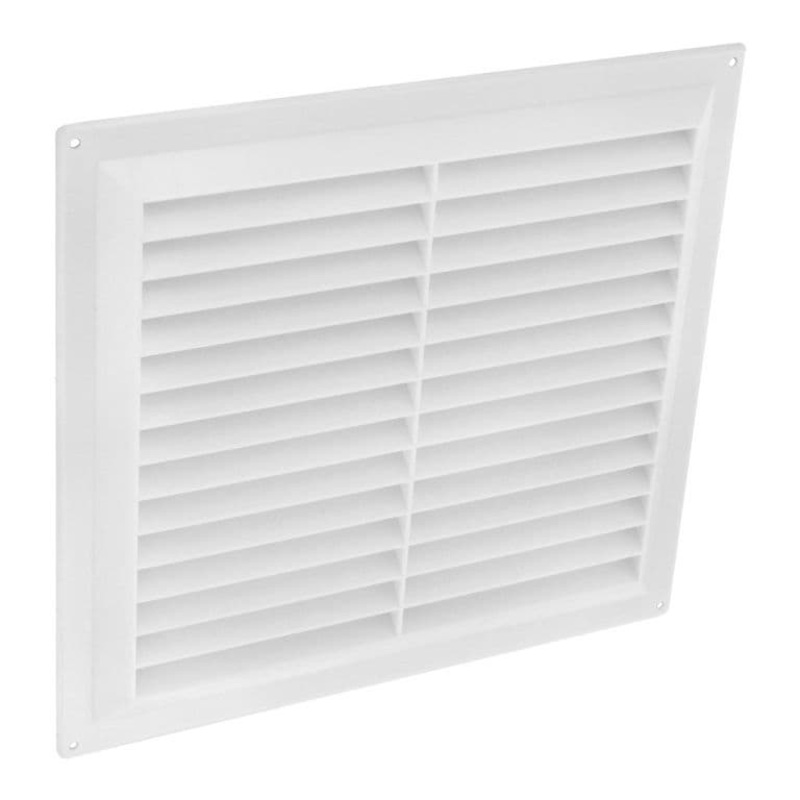 Securit White Plastic Louvre Vent – 9 x 9