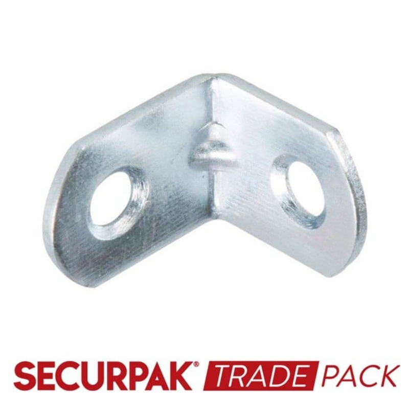 Securpak Angle Bracket Zinc Plated 19mm – 30 Pack