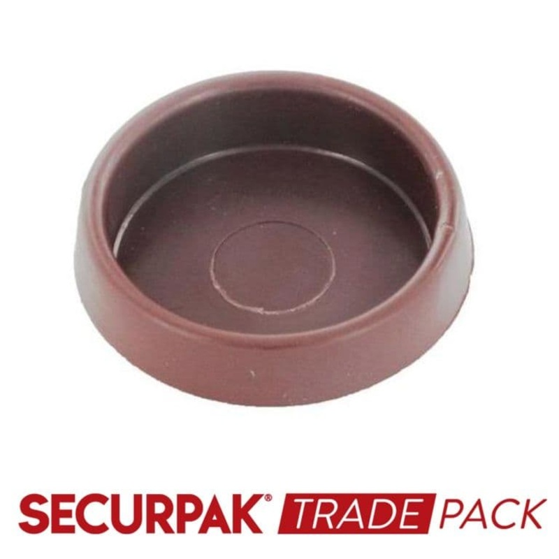 Securpak Castor Cup Brown Large – 4 Pack