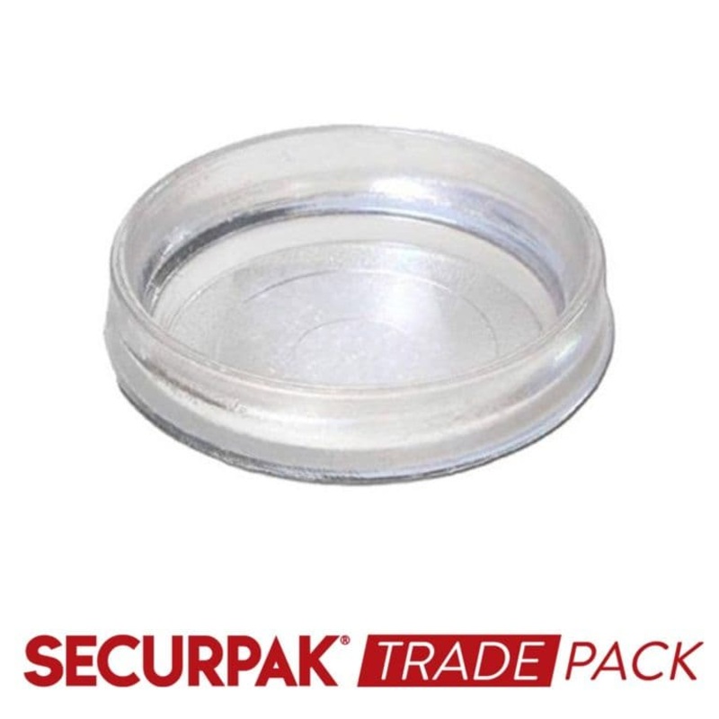 Securpak Castor Cup Clear Small – 8 Pack
