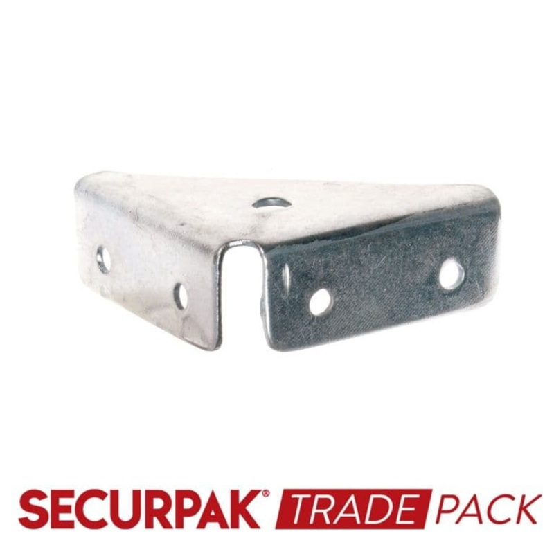 Securpak Corner Mount. BracketZinc Plated 50mm – 10 Pack