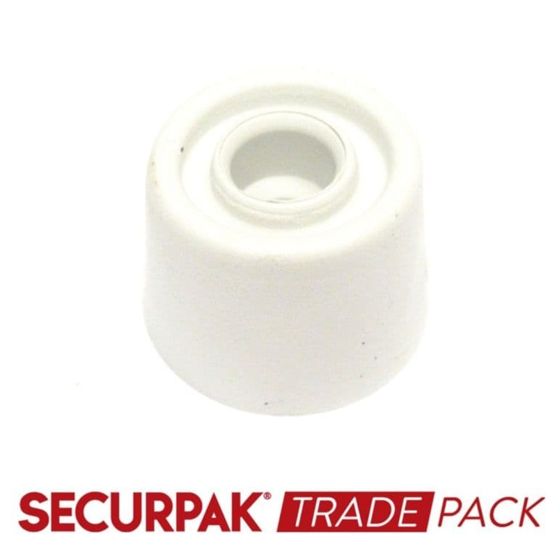 Securpak Door Stop White 32mm – 20 Pack