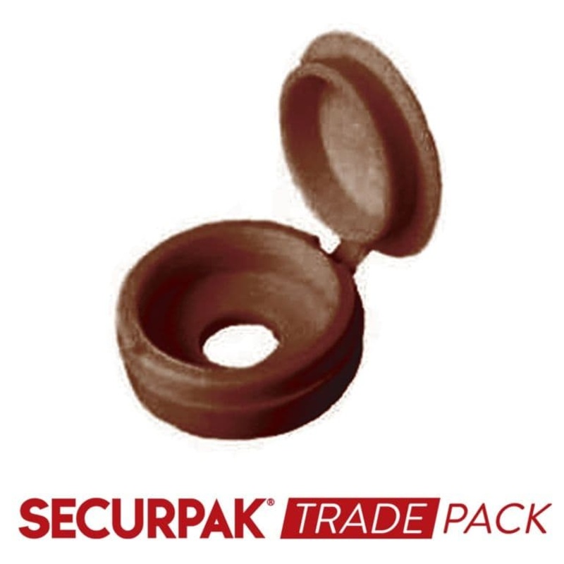 Securpak Fold Over Screw Caps 10g Brown – Pack 80