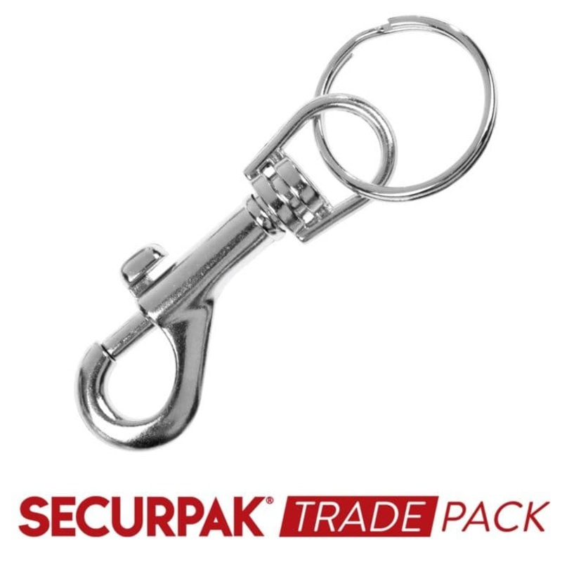 Securpak Hipster Key Ring Np 70mm – 10 Pack