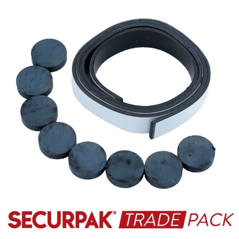 Securpak Magnets & Magnetic Strip Set – 1 Pack