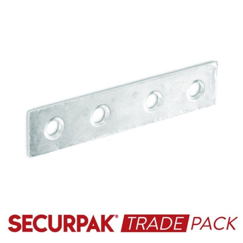 Securpak Mending Plate Zinc Plated 75mm – 10 Pack