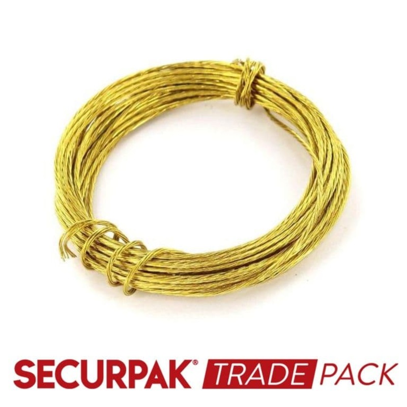 Securpak Picture Wire Brass 3.5M – 10 Pack