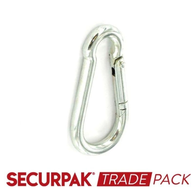 Securpak Snap Hook Zinc Plated M6 – 5 Pack