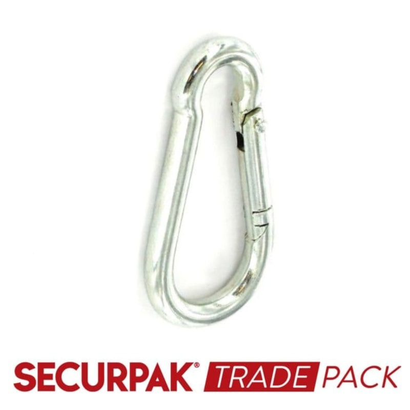 Securpak Snap Hook Zinc Plated M8 – 5 Pack