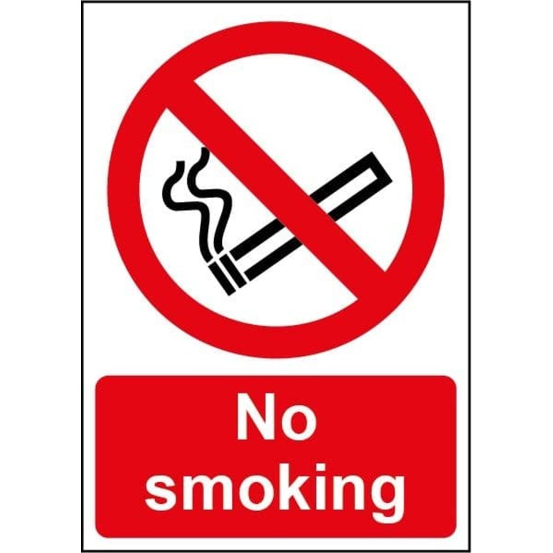 Smiths Architectural No Smoking Sign – 148mmx210mm