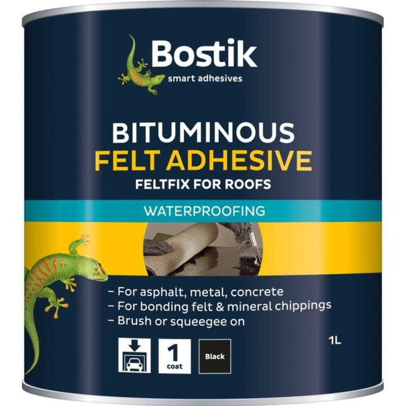 Bostik Bituminous Felt Adhesive for Roofs – 1L