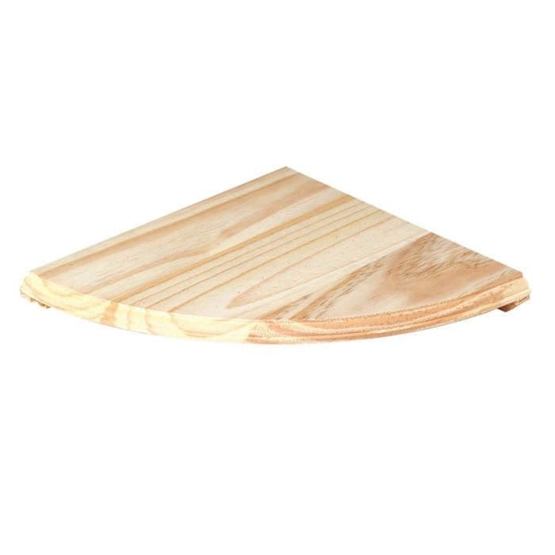 Core Natural Wood Corner Shelf Kit – 380mm