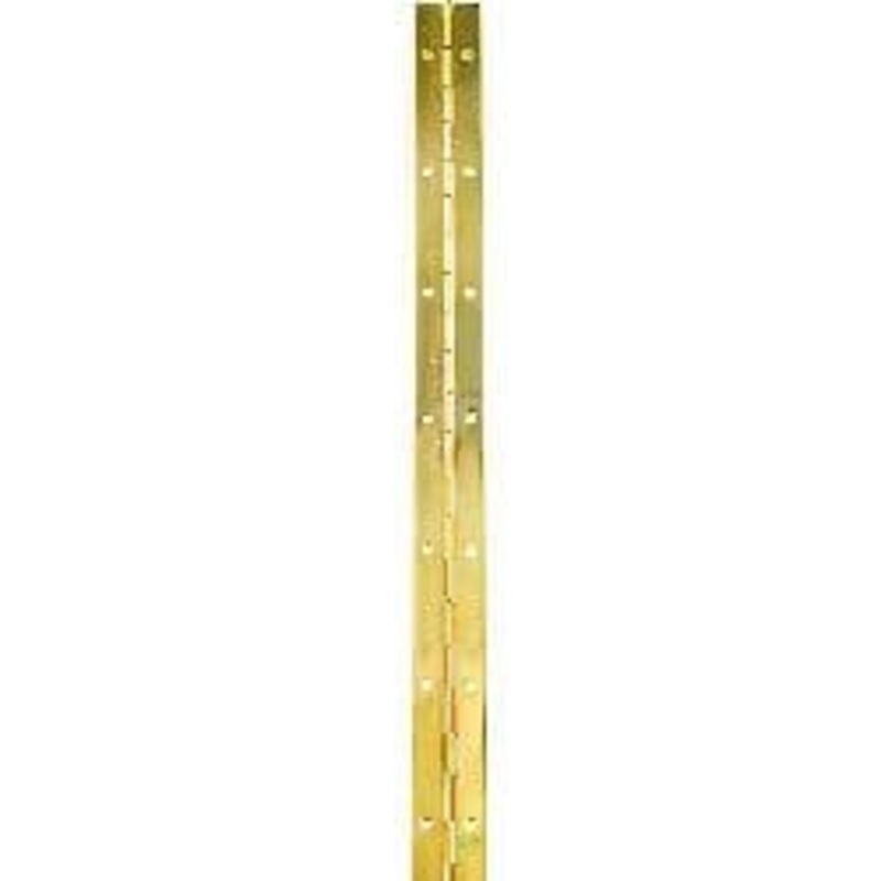 Securit Piano Hinge Brass Plated Priced Per Length – 6′ x 1 1/4
