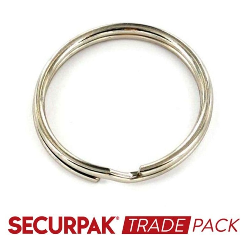 Securpak Steel Split Ring Zinc Plated 38mm – 50 Pack