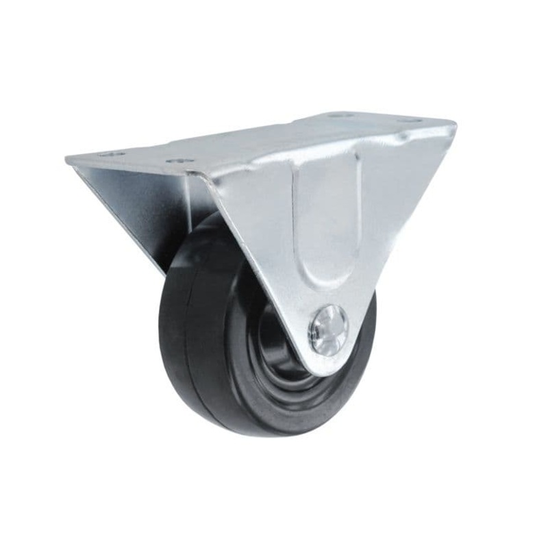 Smiths Ironmongery Rigid Castor Rubber Wheel – 64mm