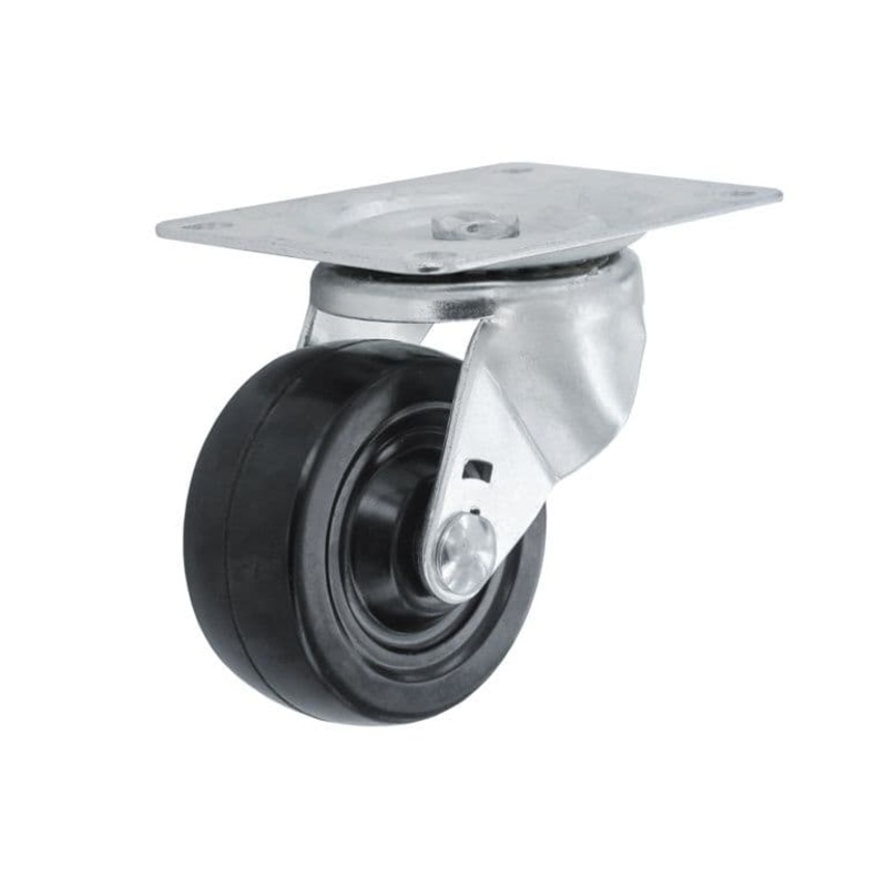 Smiths Ironmongery Swivel Castor Rubber Wheel – 64mm