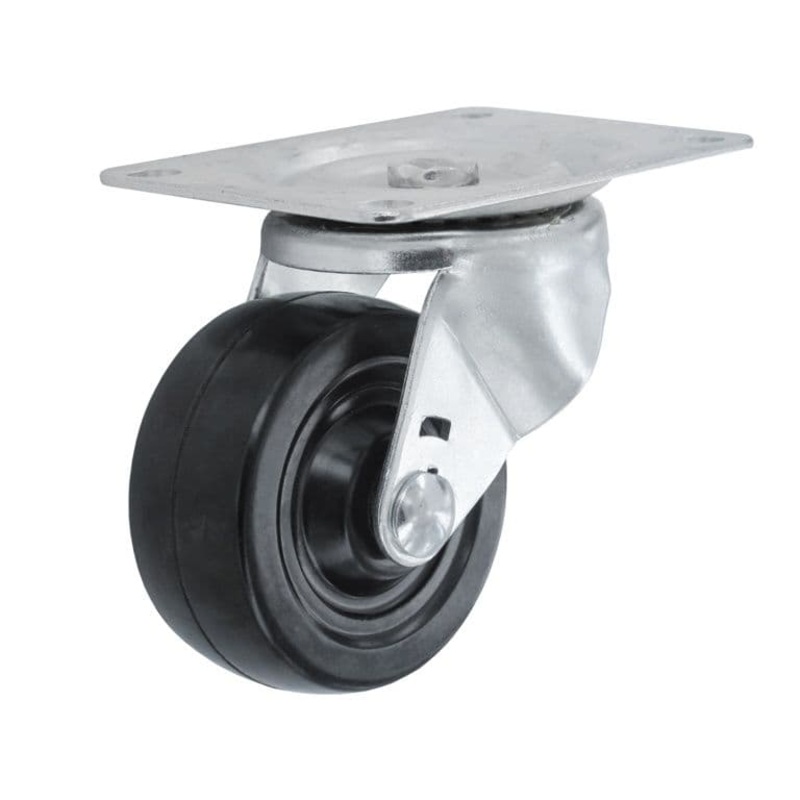 Smiths Ironmongery Swivel Castor Rubber Wheel – 75mm