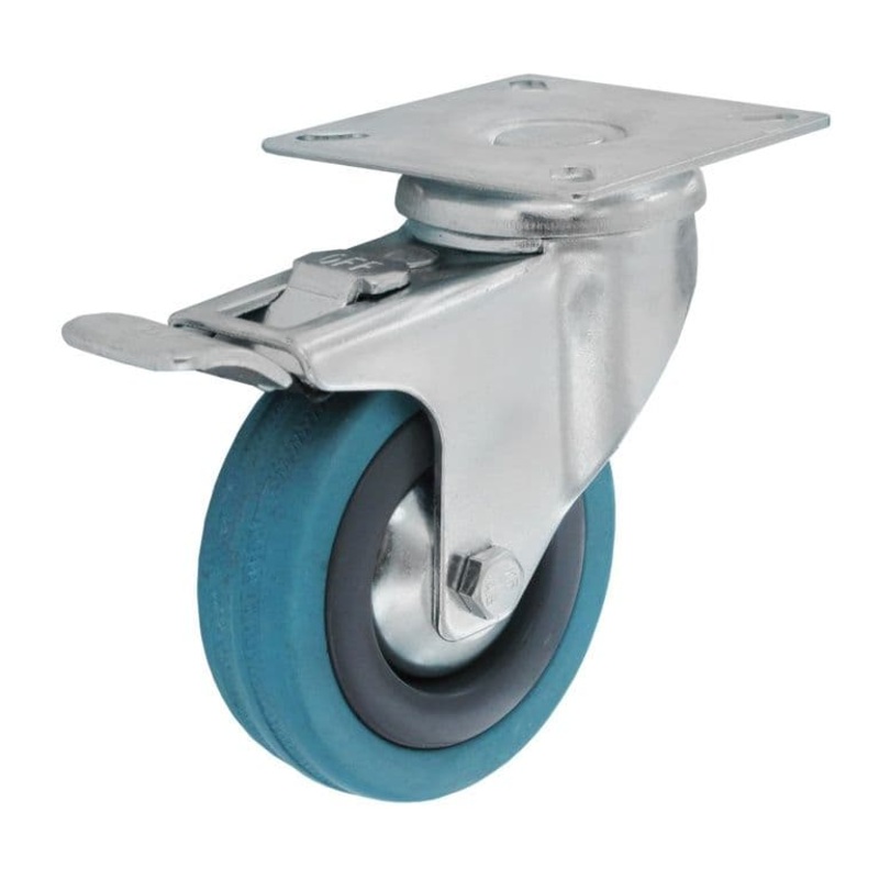 Smiths Ironmongery Swivel Castor Wheel With Brake – 100mm
