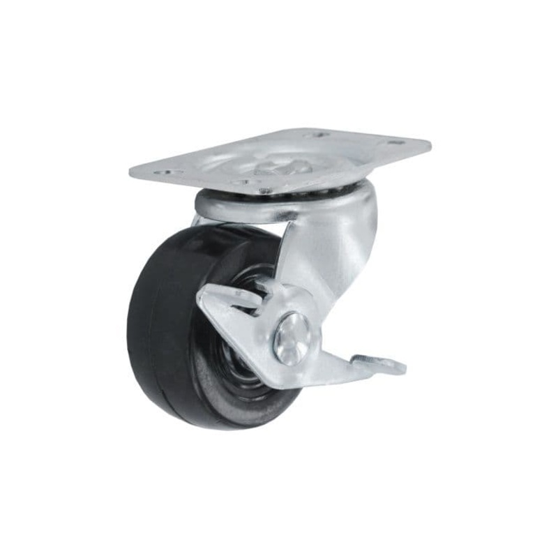 Smiths Ironmongery Swivel Castor Wheel With Brake – 50mm