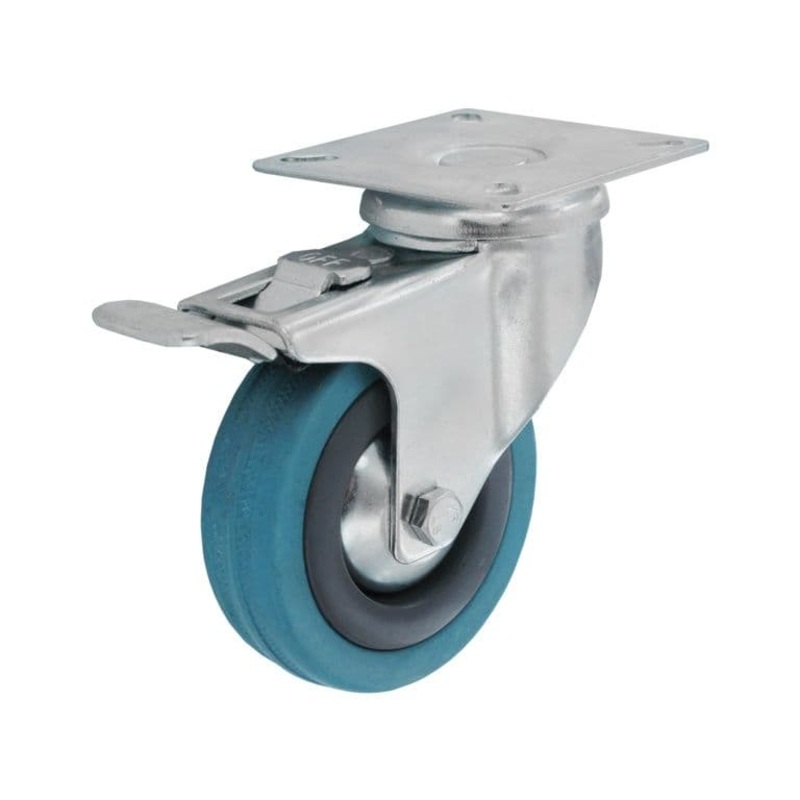 Smiths Ironmongery Swivel Castor Wheel With Brake – 75mm