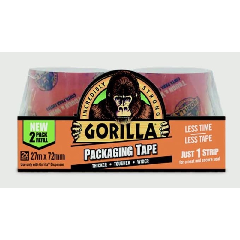 Gorilla Packaging Tape – 2 x 27m Refill