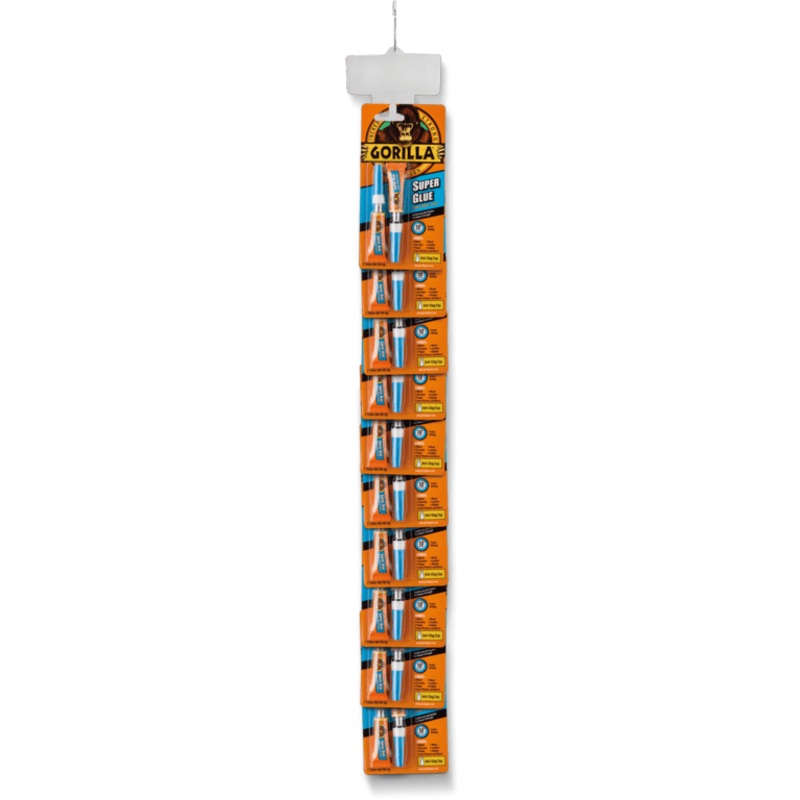 Gorilla Super Glue 2 x 3gm – 10 Piece Clip Strip