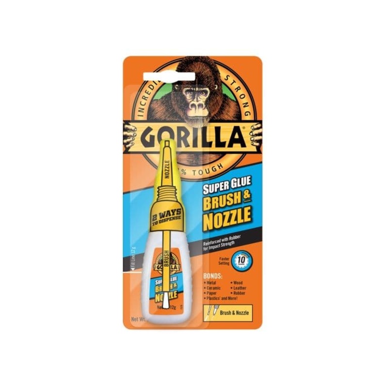 Gorilla Super Glue Brush & Nozzle – 12g