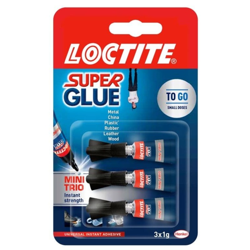 Loctite Mini Trio Super Glue – 3 x 1g
