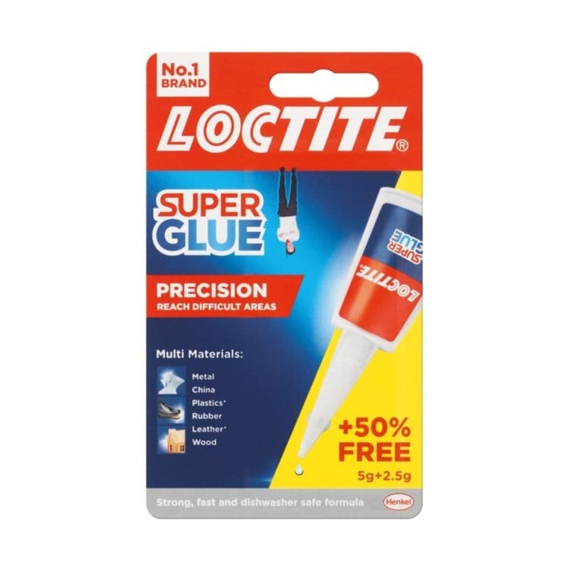 Loctite Super Glue Precision – 5g Plus 50% Free