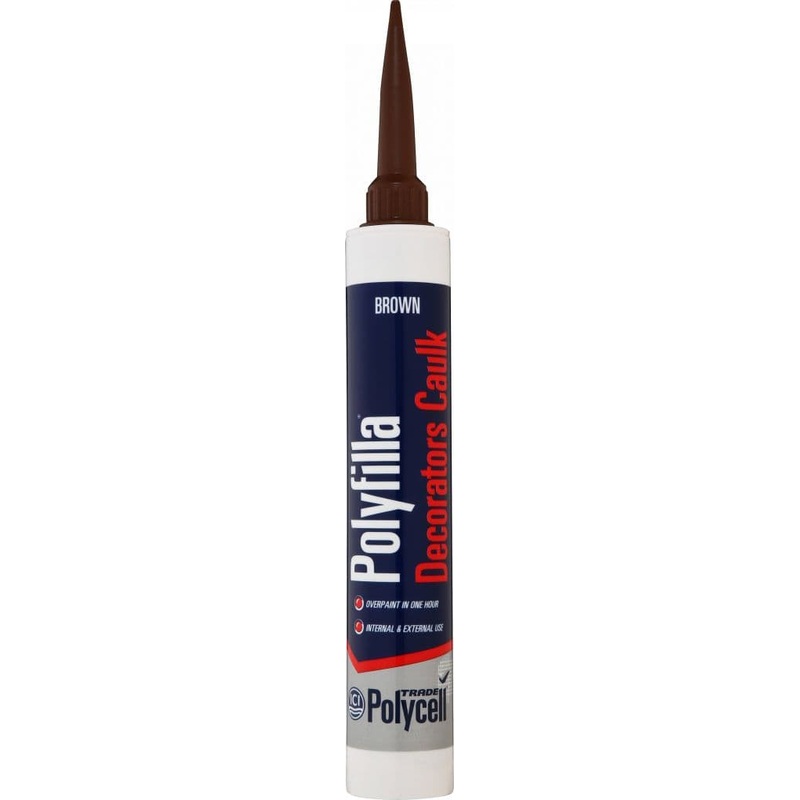 Polycell Polyfilla Decorators Caulk – Brown – 380ml Trade Cartridge