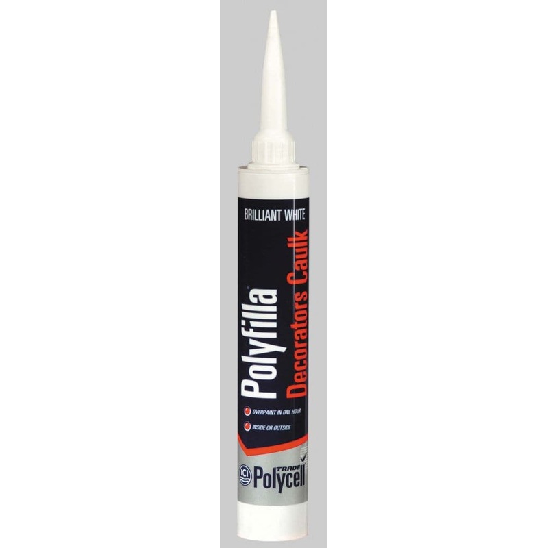Polycell Polyfilla Decorators Caulk – White 380ml Trade Cartridge