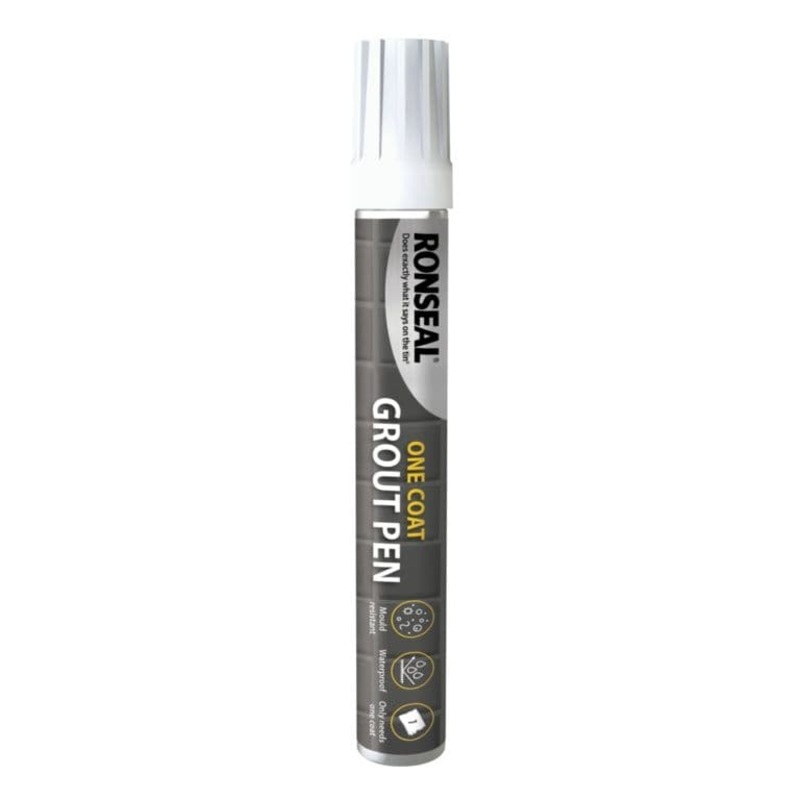 Ronseal One Coat Grout Pen Brilliant White – 15ml