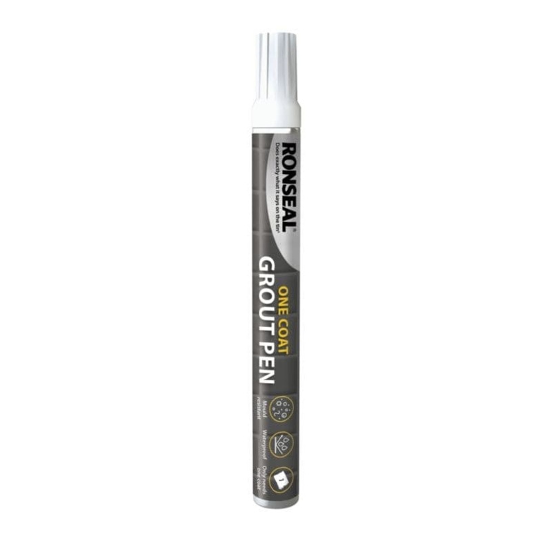 Ronseal One Coat Grout Pen Brilliant White – 7ml