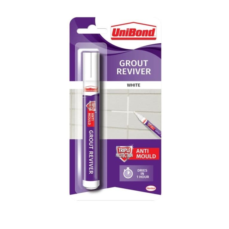 UniBond Grout Reviver for Walls (Pen) – 7ml Ice White