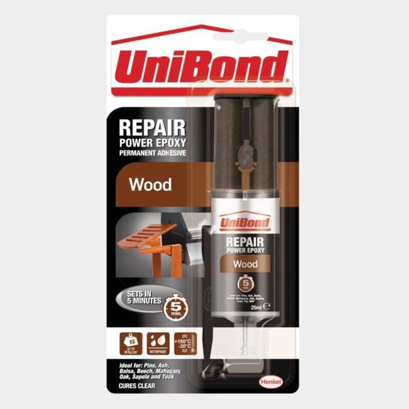UniBond Repair Power Epoxy Wood – Syringe 25ml