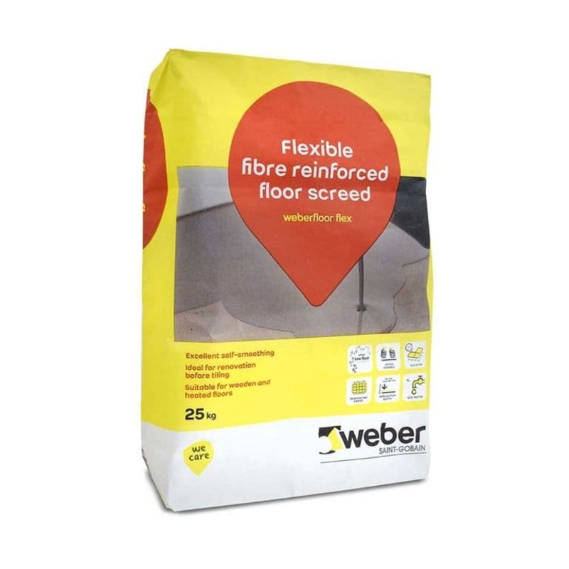 Weber Flexible Floor Levelling Compound 25kg – Grey