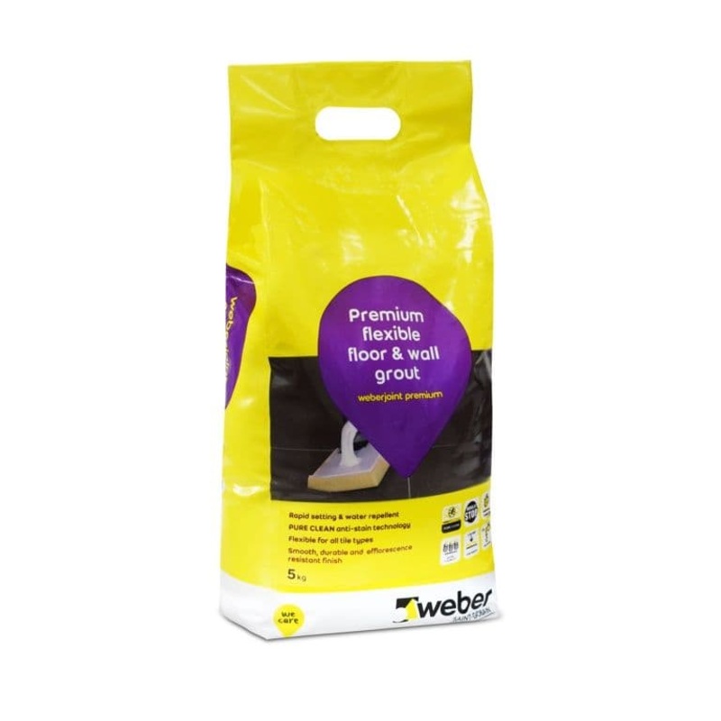 Weber Weberjoint Premium Flexible Floor & Wall Grout 5kg – Slate