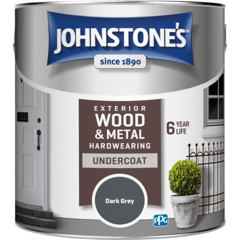 Johnstone’s Exterior Undercoat 2.5L – Dark Grey