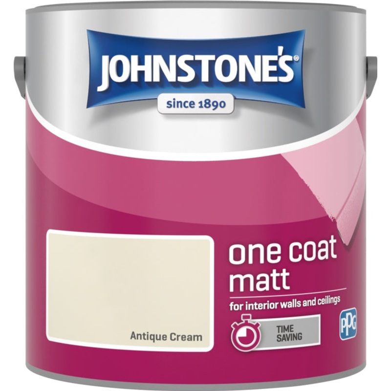 Johnstone’s One Coat Matt 2.5L – Antique Cream