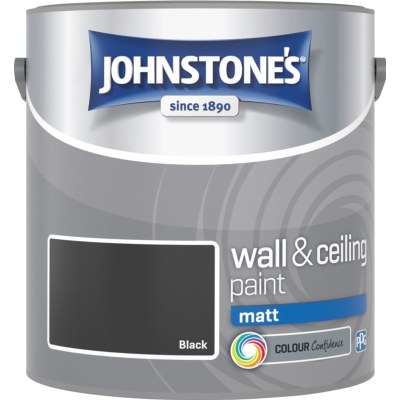 Johnstone’s Wall & Ceiling Matt 2.5L – Black
