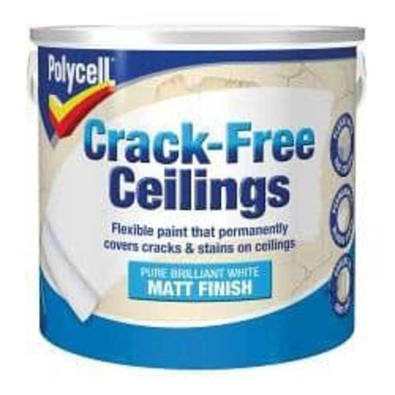 Polycell Crack – Free Ceilings – Smooth Matt – 2.5L