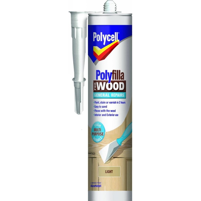 Polycell Polyfilla Wood General Repair – Light Cartridge 480gm