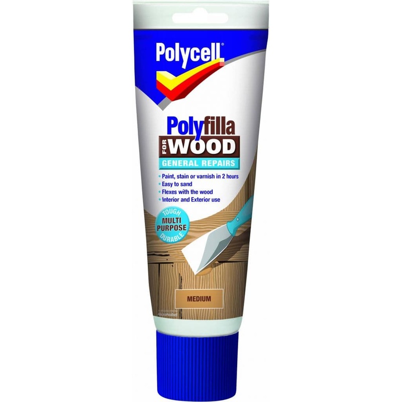 Polycell Polyfilla Wood General Repair – Medium Tube 330gm