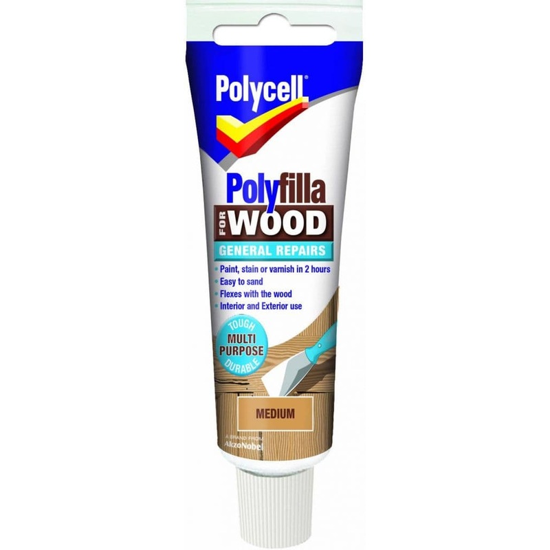 Polycell Polyfilla Wood General Repair – Medium Tube 75gm