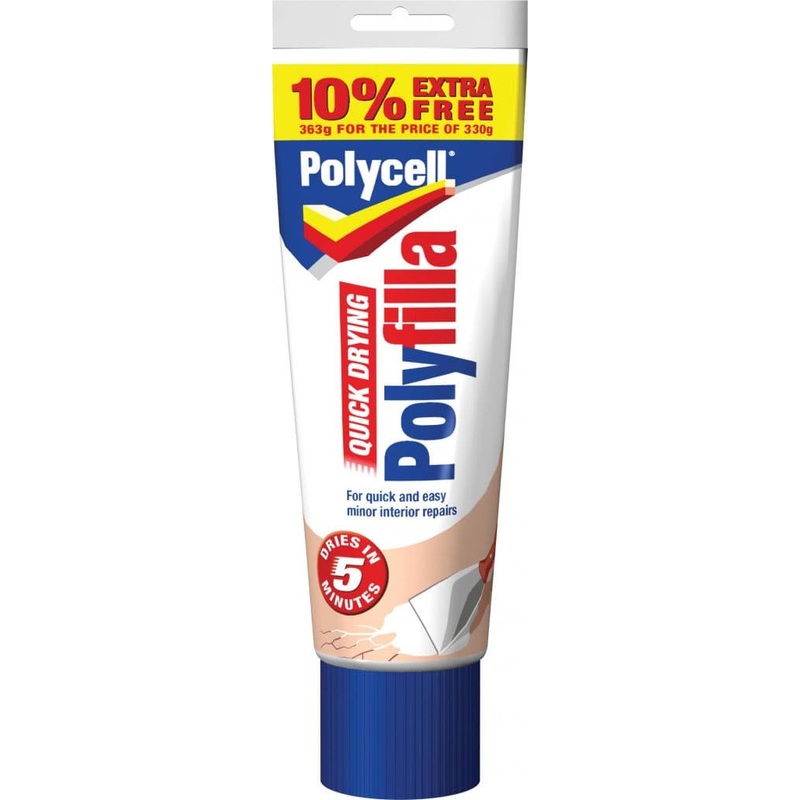 Polycell Quick Drying Polyfilla – 330g Plus 10% Free
