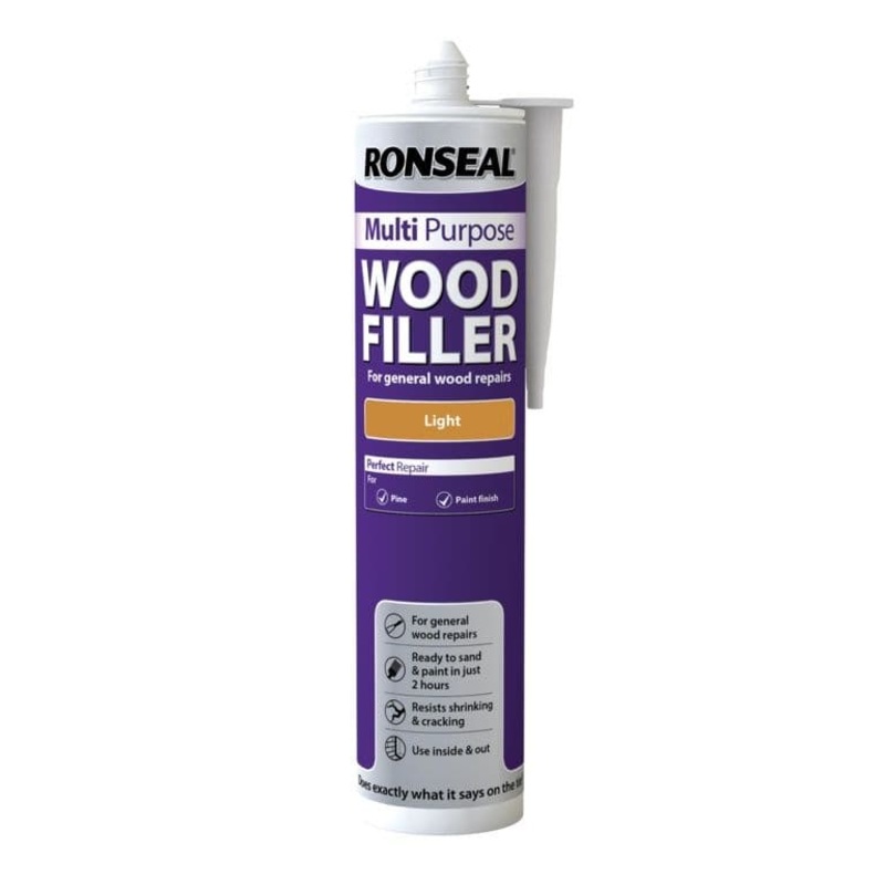 Ronseal Multi Purpose Wood Filler Cartridge 310ml – Light