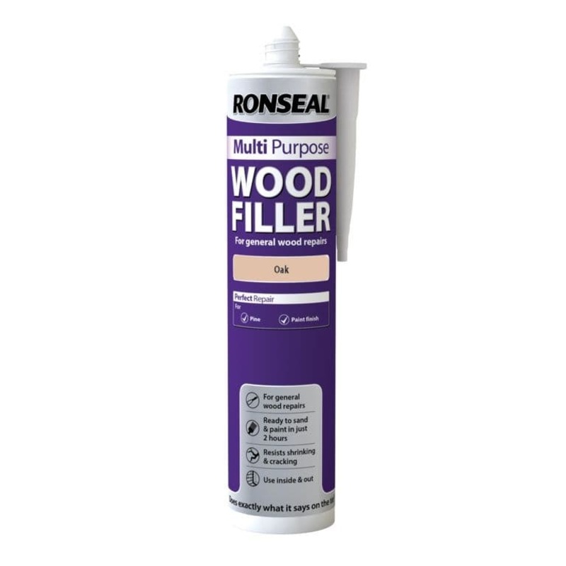 Ronseal Multi Purpose Wood Filler Cartridge 310ml – Oak