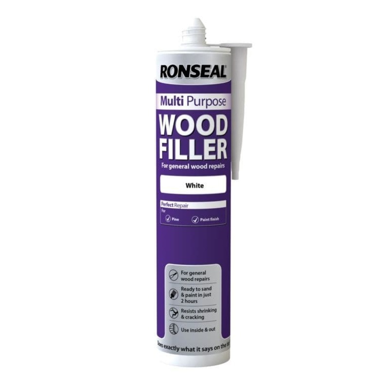 Ronseal Multi Purpose Wood Filler Cartridge 310ml – White